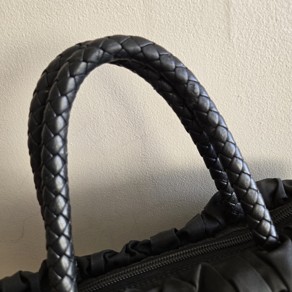 Prada Black Gathered Hand Bag - Picture 3 of 8